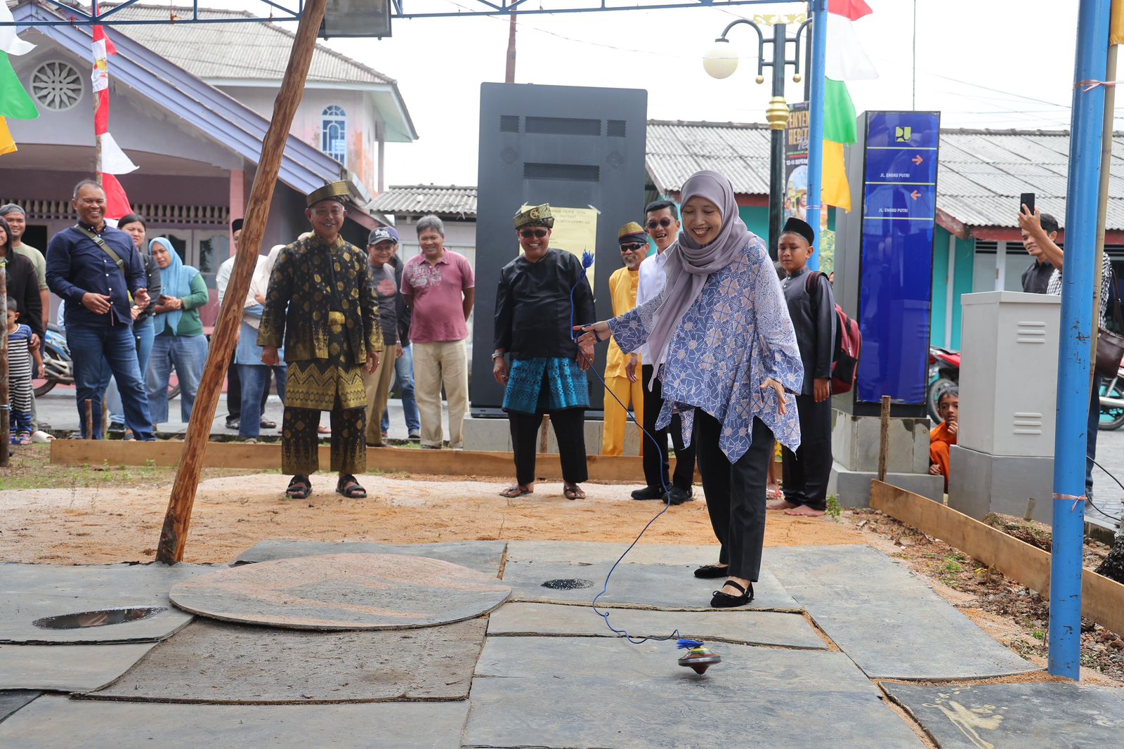 Lomba Gasing jadi Pembuka Penyengat Heritage Fest 2025