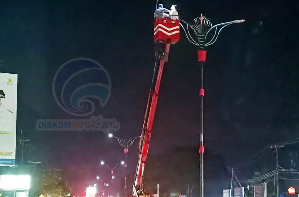 60 Persen Lampu Jalan di Ibukota Kepri Rampung Diperbaiki