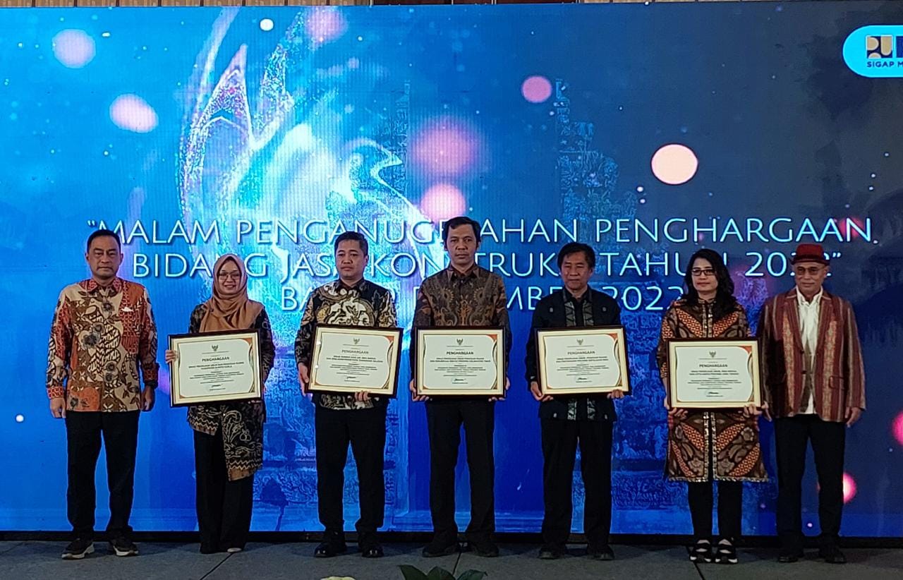 Dinas PUPP Kepri Terbaik Kedua Kategori OPD Tingkat Provinsi Penghargaan Jasa Konstruksi 2022