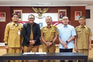 Lahan Bangunan Pengendali Banjir di Kijang Resmi Diserahkan ke Pemprov Kepri dari Pemkab Bintan