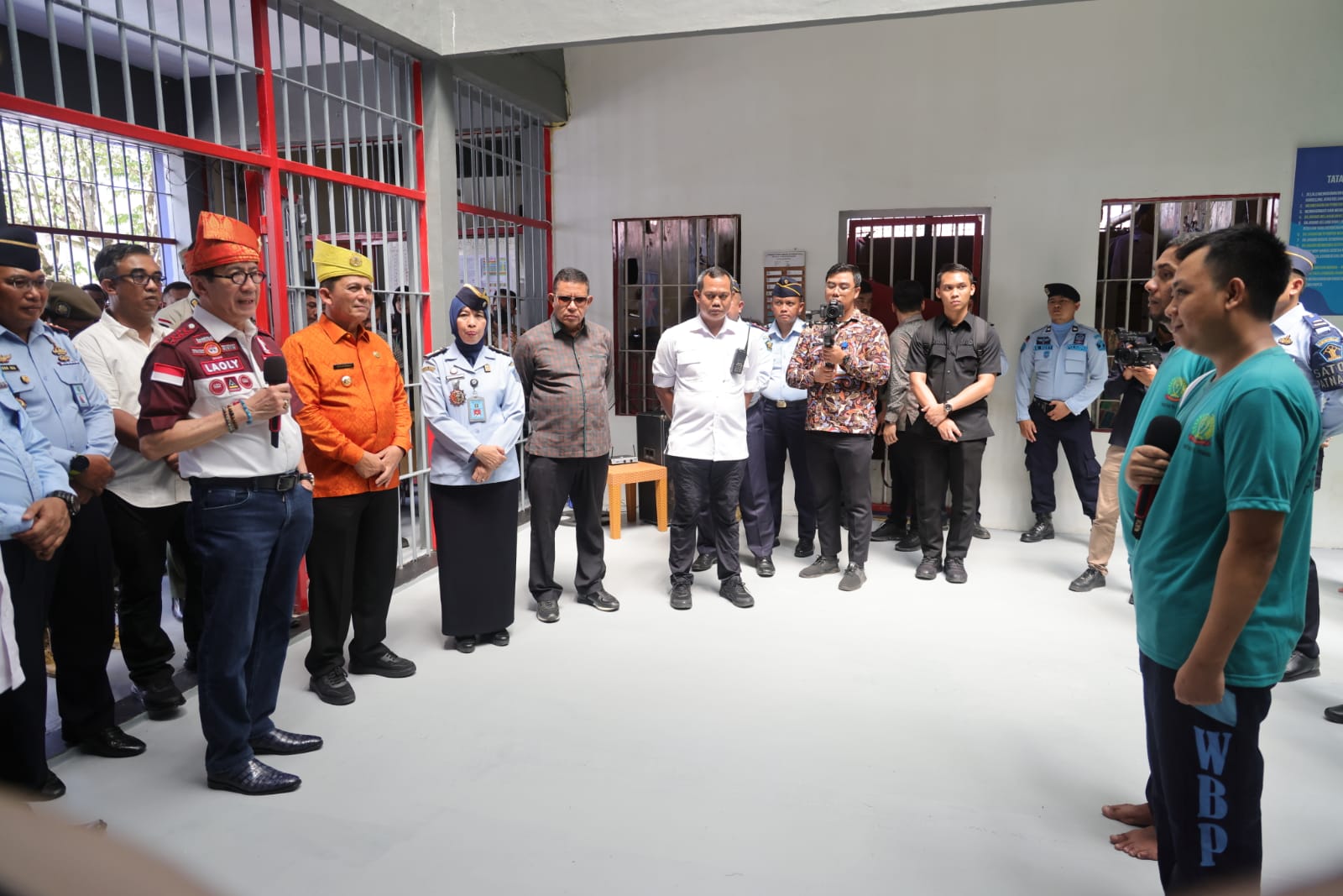 Menkumham RI Didampingi Gubernur Kepri Kunjungi Warga Binaan Lapas Narkotika Kelas II Tanjungpinang