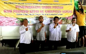 Upayakan Tekan Inflasi, Pemprov Kepri Kirim Bahan Pangan ke Ujung Utara Indonesia