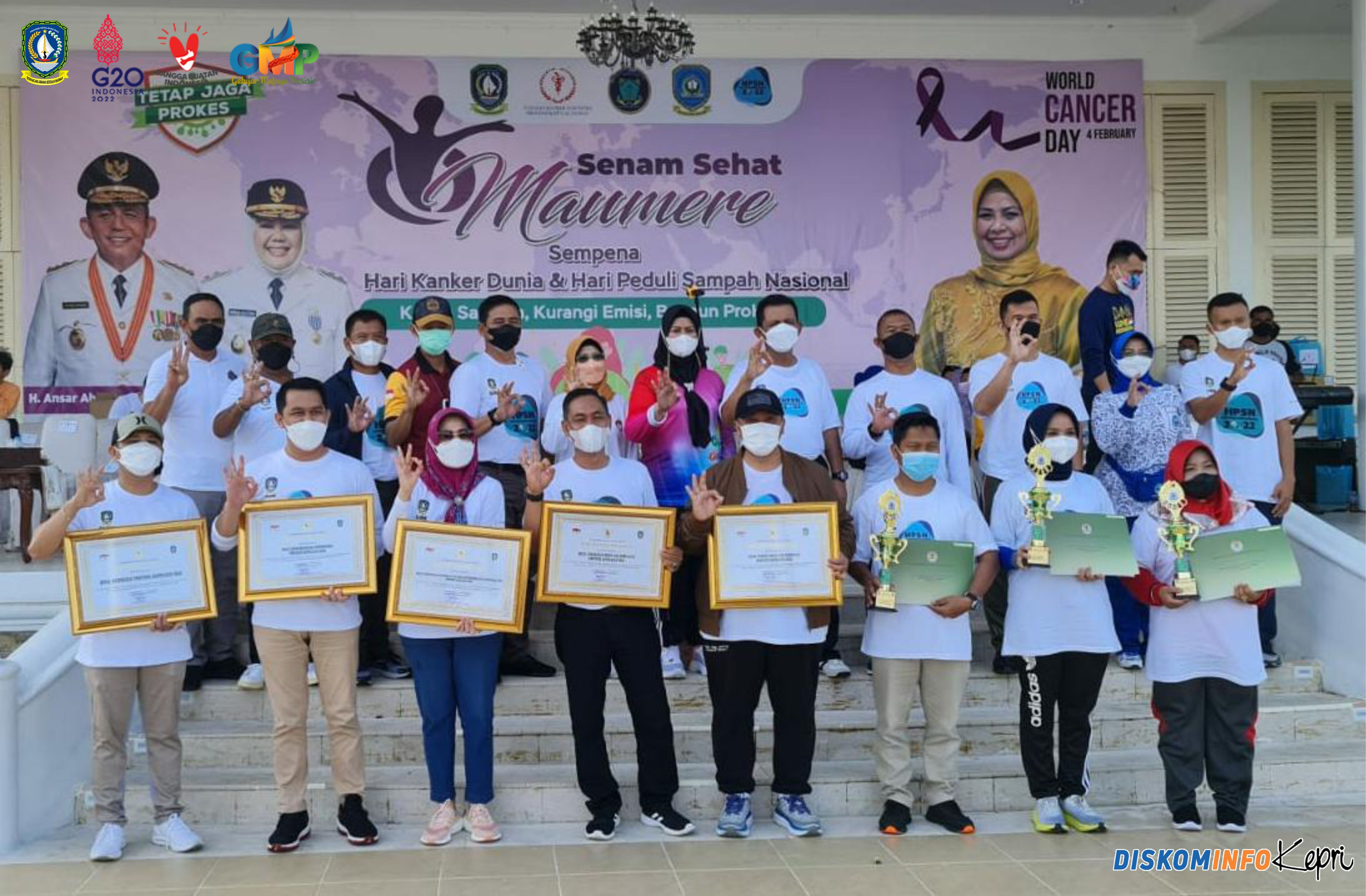 Peringati Hari Kanker dan Hari Sampah 2022, Gubernur Ansar Ikut Senam Maumere