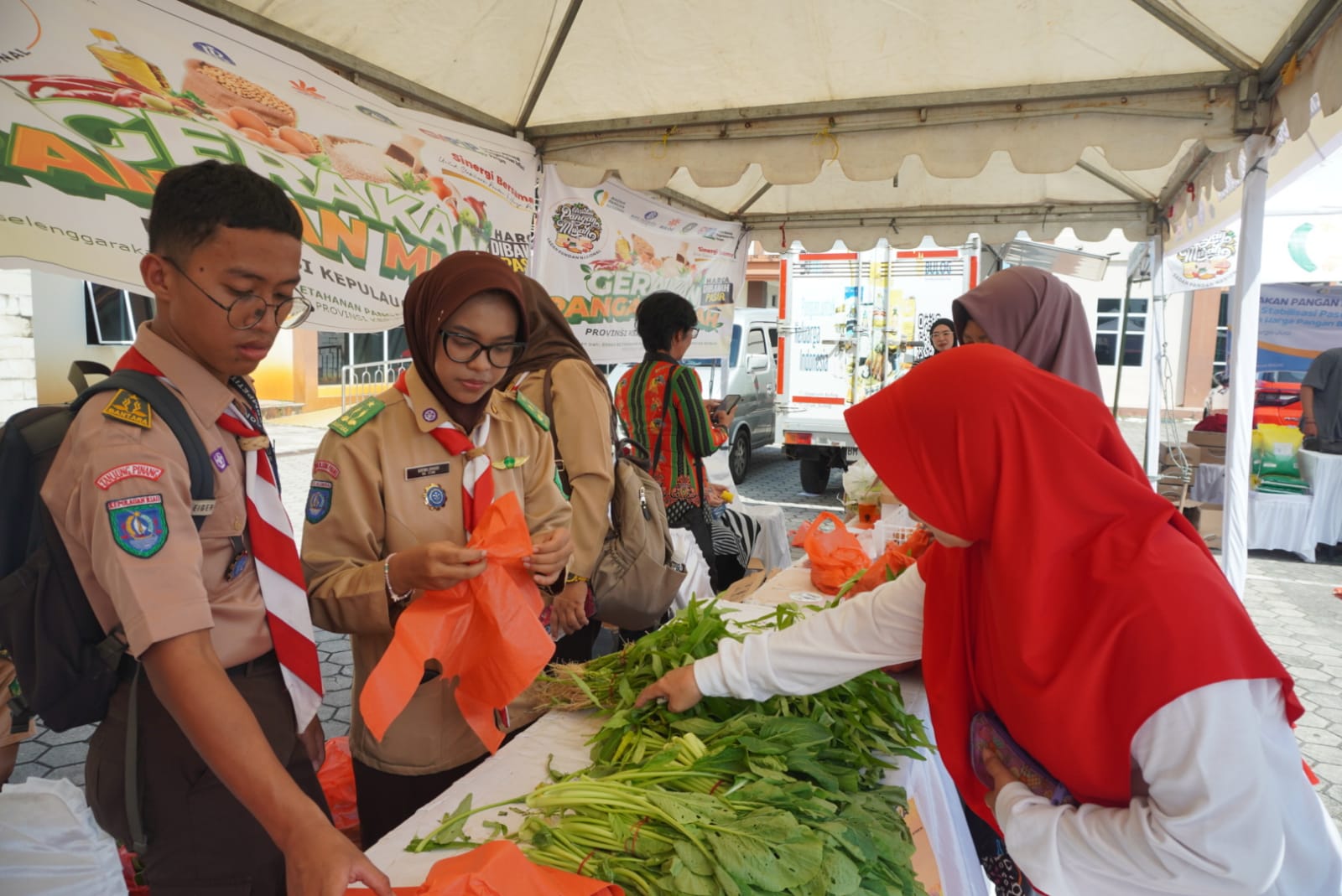 Peringati Hari Pramuka ke-64, Kwarda Kepri Gelar Aksi Sosial dan Pasar Murah