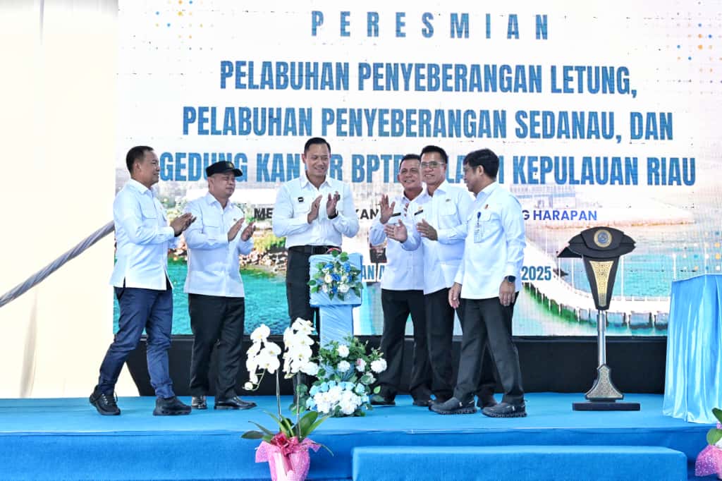 Gubernur Ansar Dampingi Menko AHY dan Menhub Dudy Resmikan Tiga Infrastruktur Strategis di Kepri