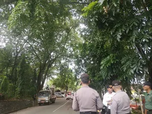 Antisipasi Cuaca Buruk, PUPR Tanjungpinang Rampal Pohon Berpotensi Membahayakan