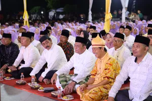 Ribuan Masyarakat Karimun Hadiri Tabligh Akbar Maulid Nabi Muhammad SAW Bersama Gubernur Ansar Ahmad