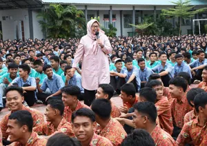 Antusias Pelajar SMA Negeri 8 Sambut Marlin, Berbagi Impian dan Cita-cita