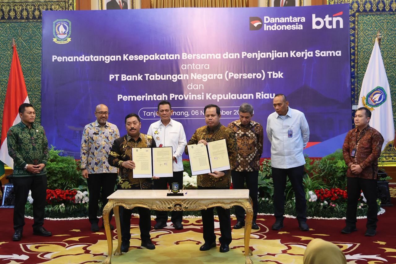 Pemprov Kepri dan Bank BTN Teken MoU, Bangun Ekosistem Keuangan Daerah yang Inklusif dan Berkelanjutan
