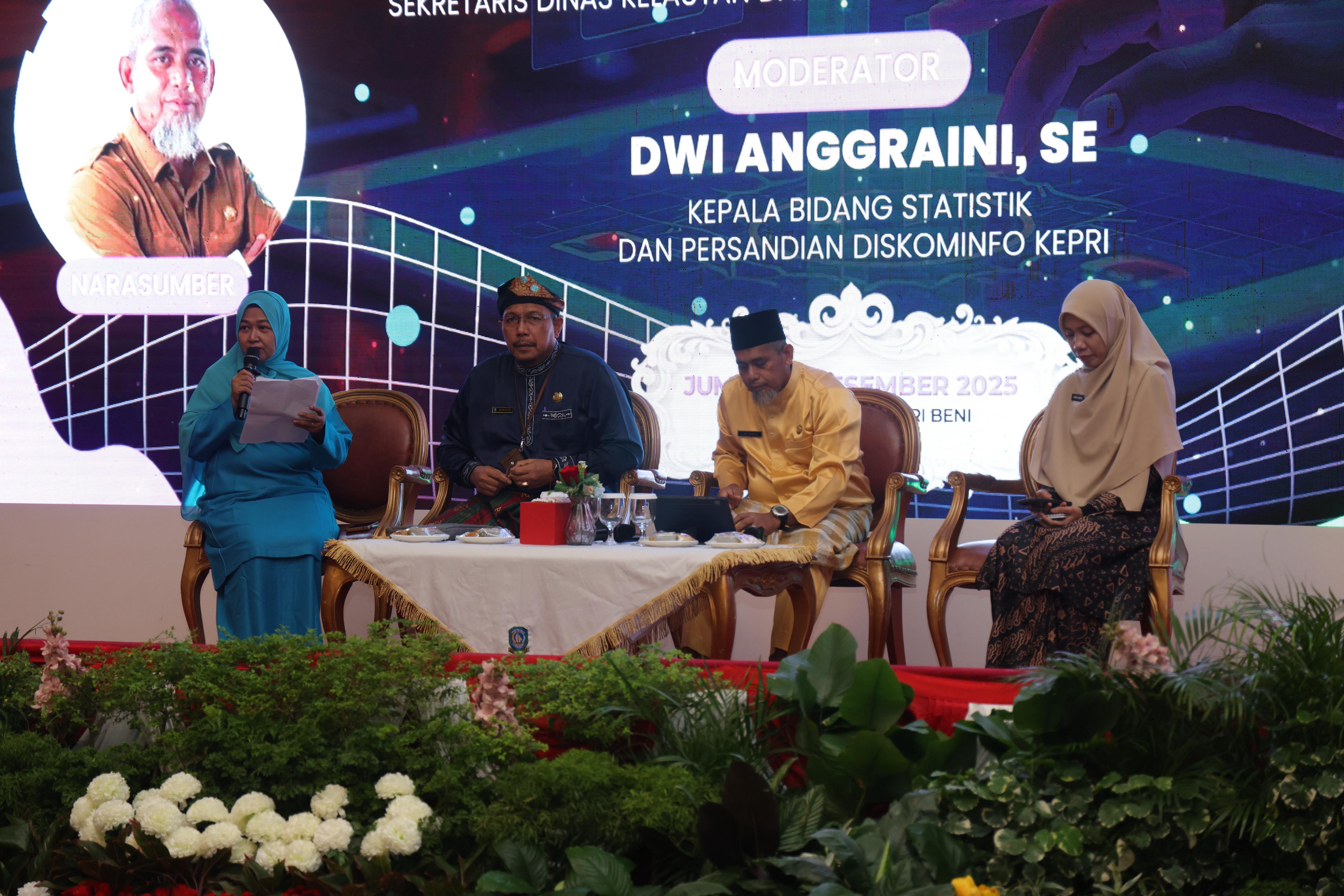 Diskominfo Kepri Gelar Sosialisasi dan Literasi Statistik Sektoral, Dorong Budaya Kebijakan Berbasis Data