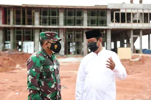Tinjau Pembangunan Makogabwilhan I Dompak  - Gubernur Kepri Dukung Pembangunan Makogabwilhan I Selesai Tepat Waktu