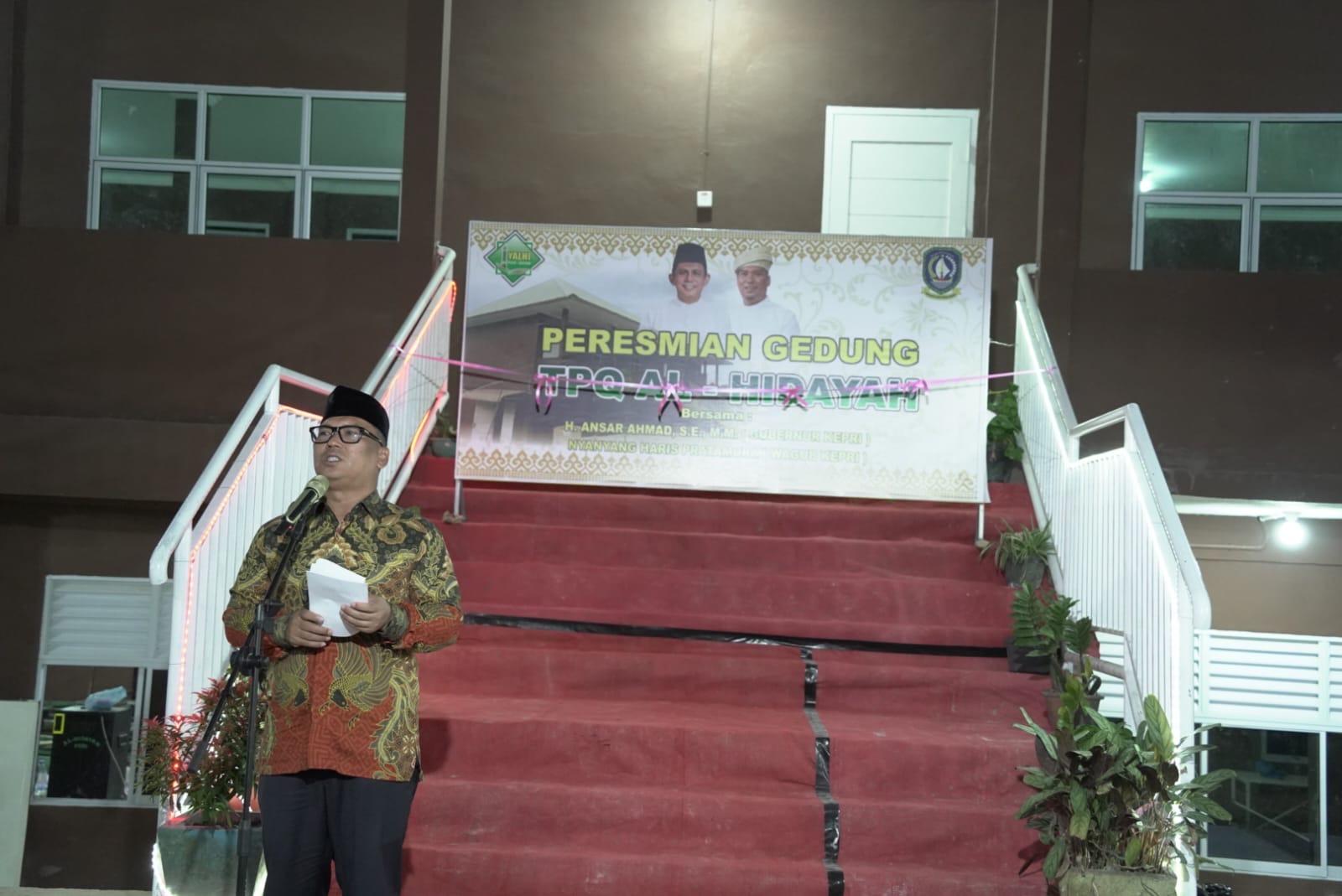 Wagub Kepri Resmikan Gedung TPQ Al-Hidayah, Perkuat Pendidikan Karakter Sejak Dini