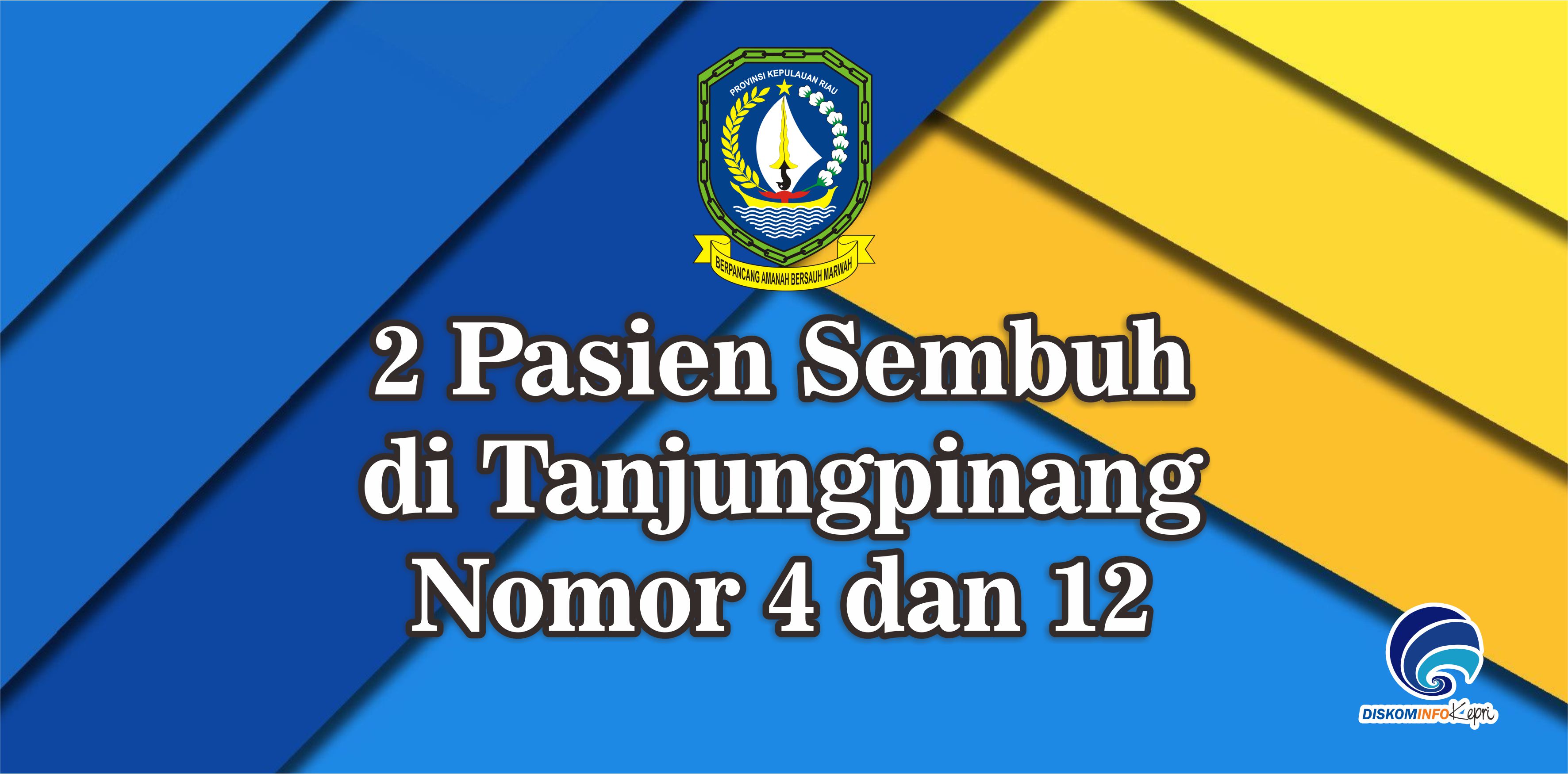 2 Pasien Sembuh di Tanjungpinang Nomor 4 dan 12