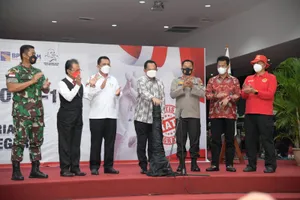 Launching Vaksinasi Booster Dosis III, Tito Puji Tingginya Laju Vaksinasi di Kepri