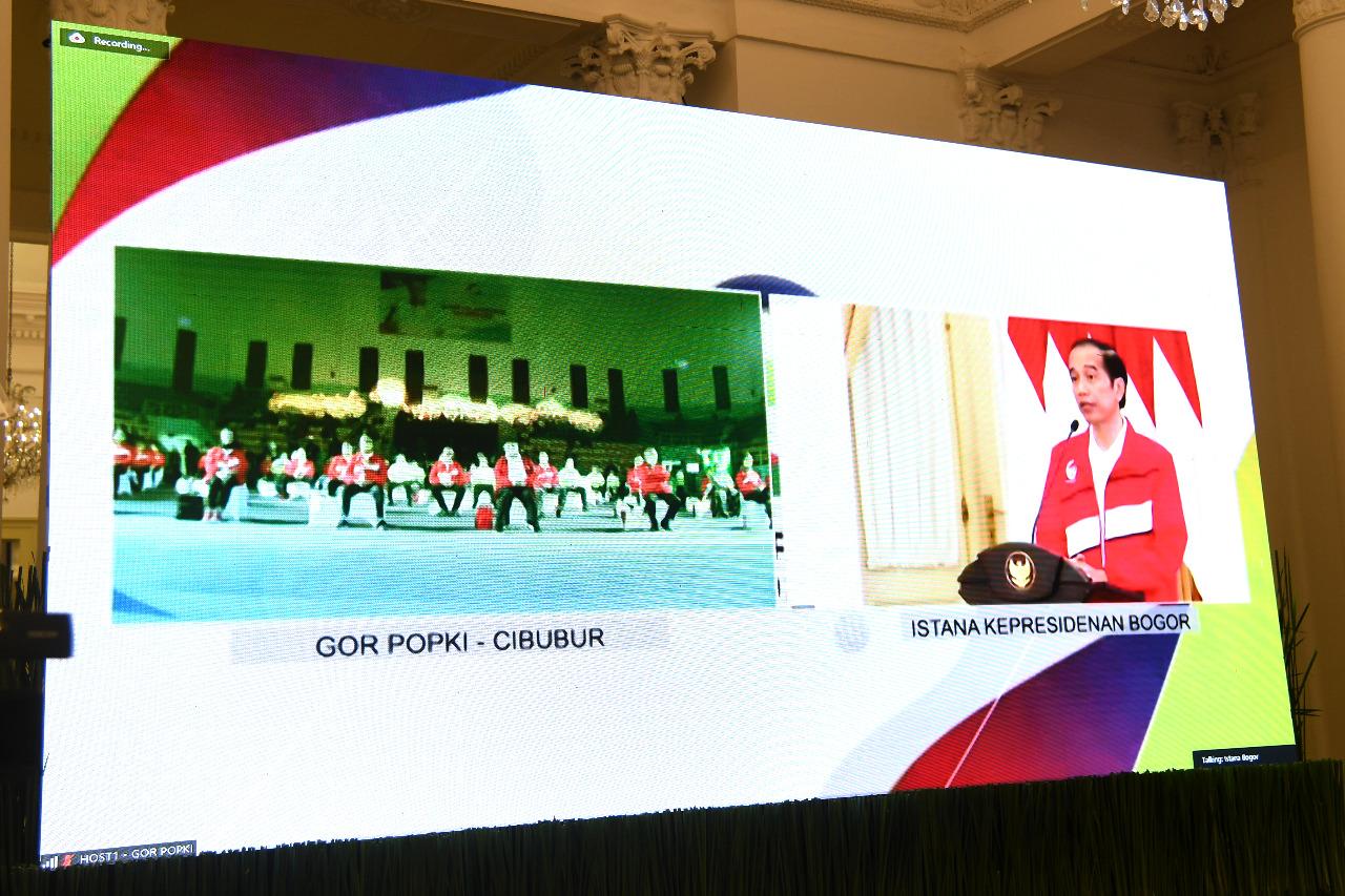 Presiden Hadiri Acara Puncak Haornas 2020 secara Virtual dari Istana Bogor