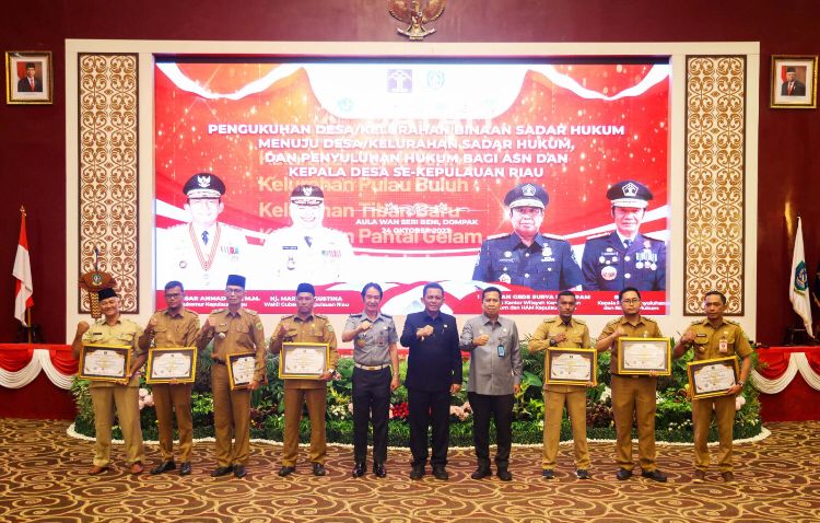 Sebanyak 70 Desa & Kelurahan Binaan Sadar Hukum se-Kepri Ditetapkan