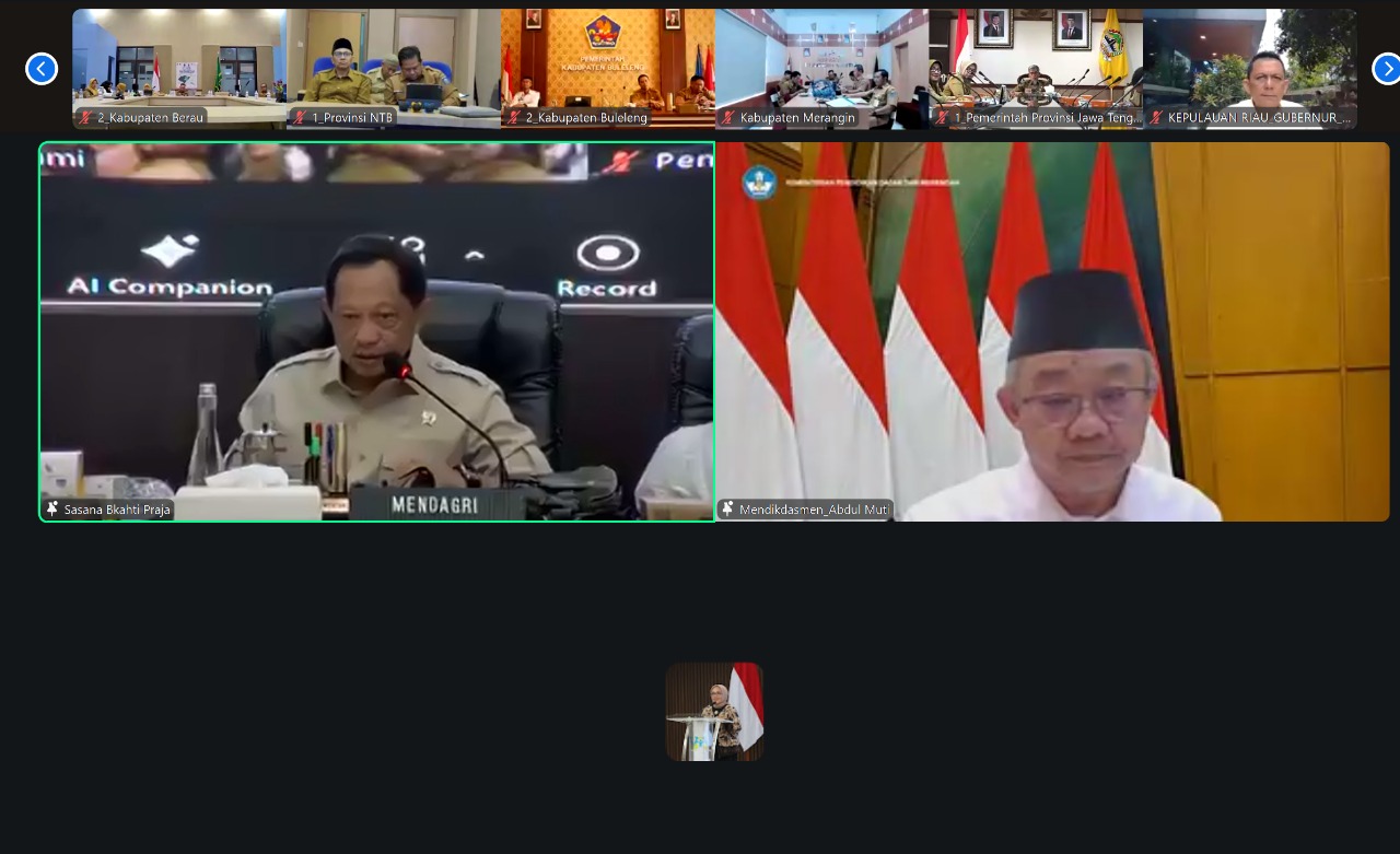 Gubernur Ansar Ikuti Rakor Kemendagri, Bahas Program Makan Bergizi Gratis dan Percepatan Penuntasan TBC
