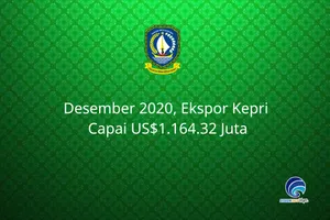Desember 2020, Ekspor Kepri Capai US$1.164.32 Juta