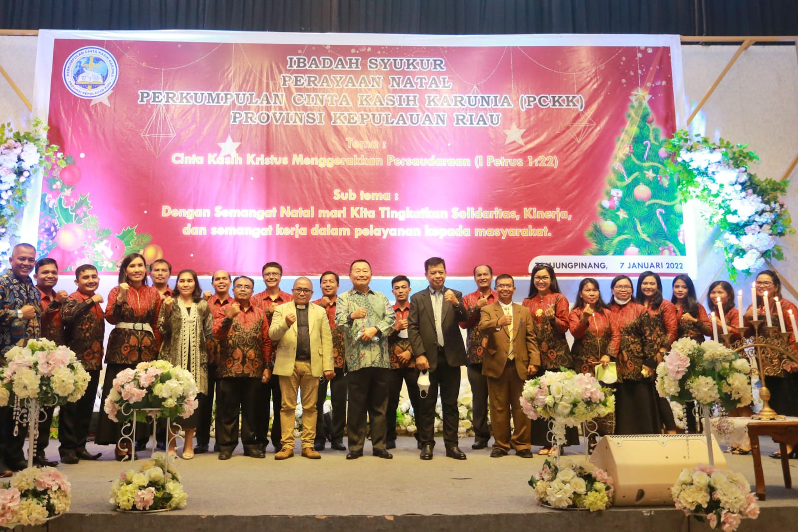 Ibadah Syukur Perayaan Natal PCKK Kepri, Gubernur Ansar Ajak Tingkatkan Solidaritas