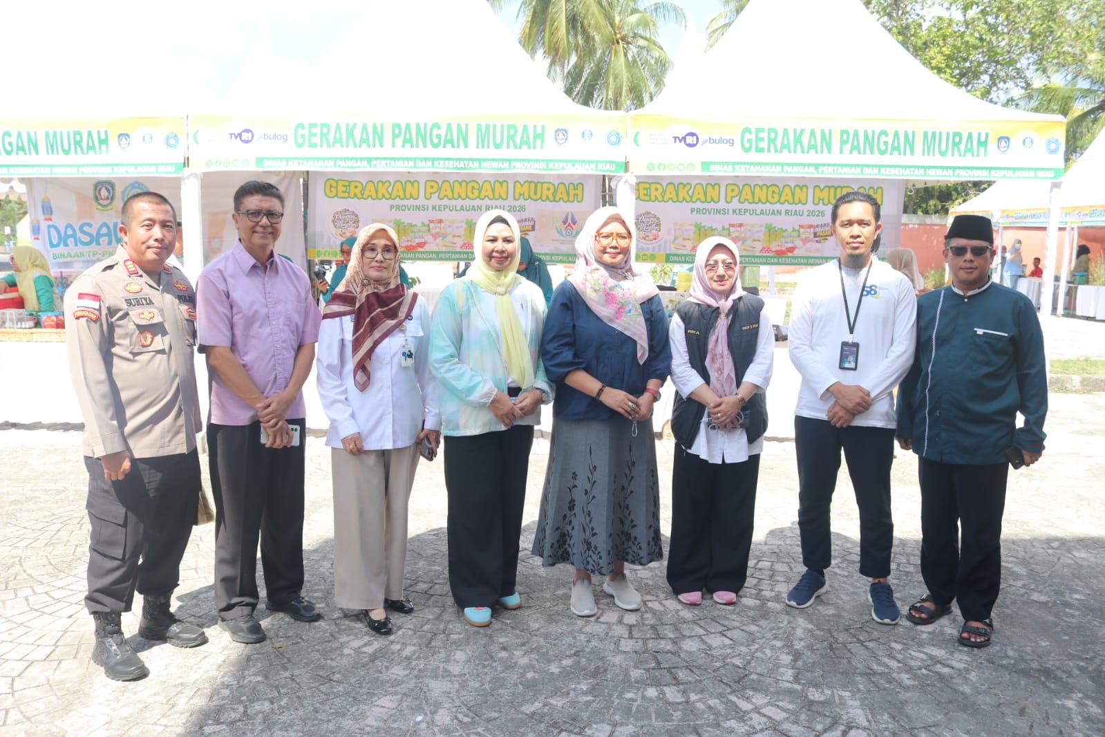 Dewi Ansar Hadiri Gerakan Pangan Murah TVRI di Bintan