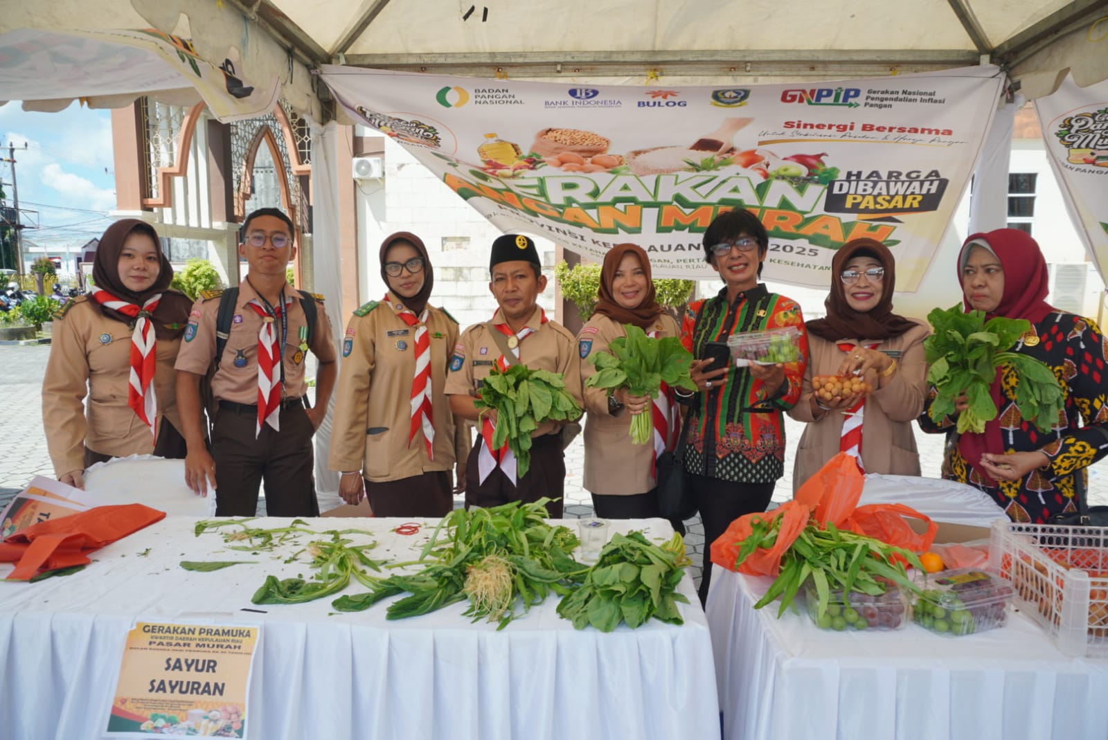 Peringati Hari Pramuka ke-64, Kwarda Kepri Gelar Aksi Sosial dan Pasar Murah