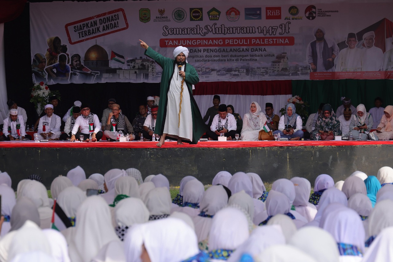 Gubernur Ansar Hadiri Semarak Muharram dan Tabligh Akbar Peduli Palestina di Tanjungpinang