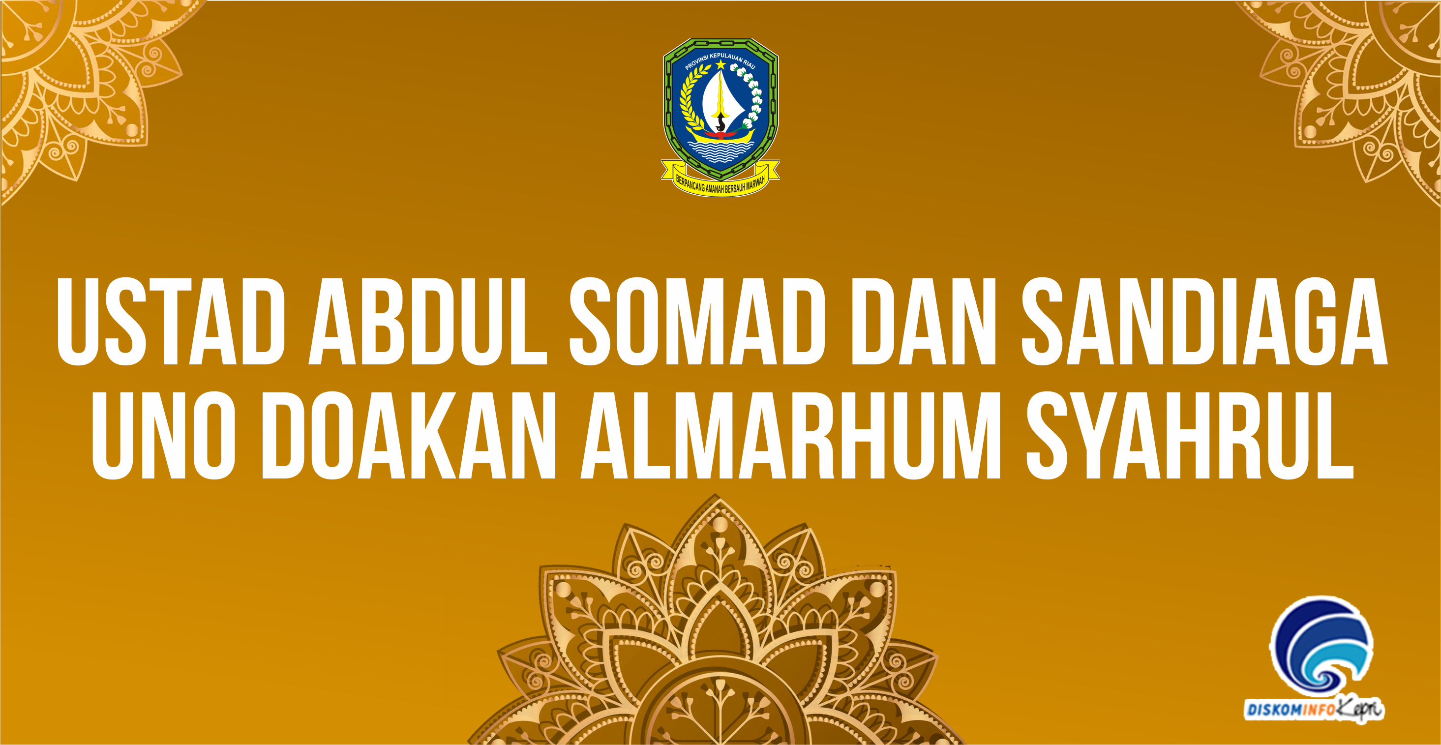 Ustad Abdul Somad dan Sandiaga Uno Doakan Almarhum Syahrul