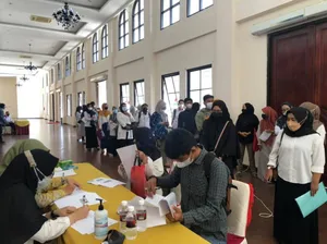 Pelaksanaan Swab Antigen pada Hari Kedua Seleksi CPNS Kepri 2021