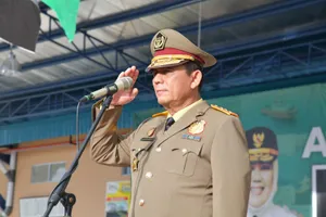 Gubernur Ansar Jadi Pembina Apel Kegiatan Bulan K3 Nasional Tingkat Provinsi Kepri