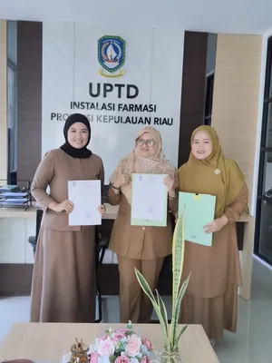 UPTD Instalasi Farmasi Dinas Kesehatan Kepri Perkuat Tata Kelola Limbah Medis Melalui Penandatanganan Surat Pernyataan Pengelolaan Limbah Medis