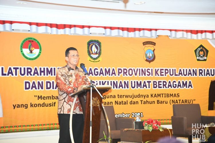 Gubernur Ansar Saksikan Pernyataan Sikap Tokoh Agama, Kompak Amankan Nataru