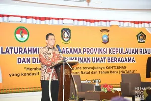 Gubernur Ansar Saksikan Pernyataan Sikap Tokoh Agama, Kompak Amankan Nataru