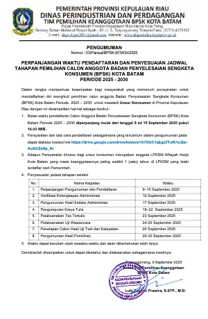 Pratinjau Pengumuman Perpanjangan Waktu_Kedua_Pendaftaran BPSK Kota Batam_2025.pdf