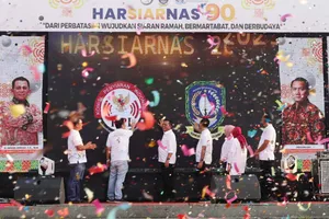Kick-off Harsiarnas ke-90 dan Rakornas KPI se-Indonesia di Tanjungpinang Berlangsung Meriah