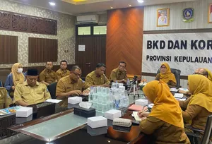 BKD dan KORPRI Kepri Gelar Sosialisasi Pergub Disiplin PPPK Secara Daring