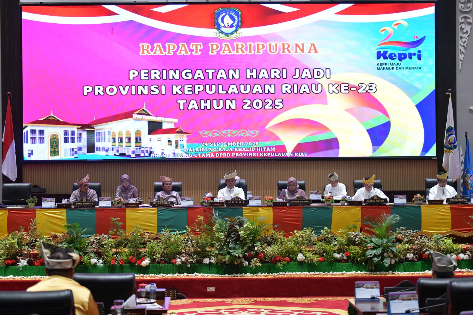 DPRD Kepri Gelar Paripurna Peringati Hari Jadi Ke-23 Provinsi Kepulauan Riau