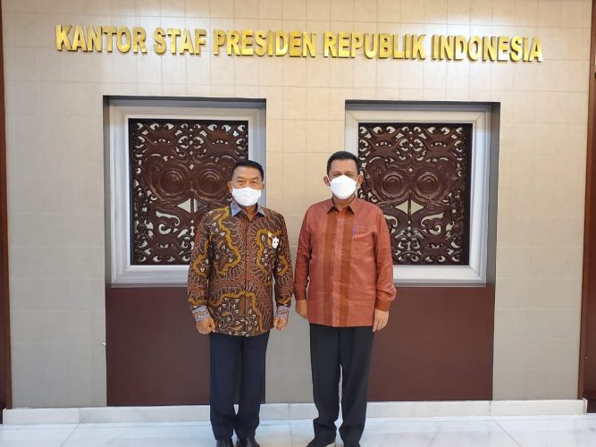 Atur Jadwal Pertemuan Dengan Presiden,  Gubernur Temui Staf Khusus Kepresidenan