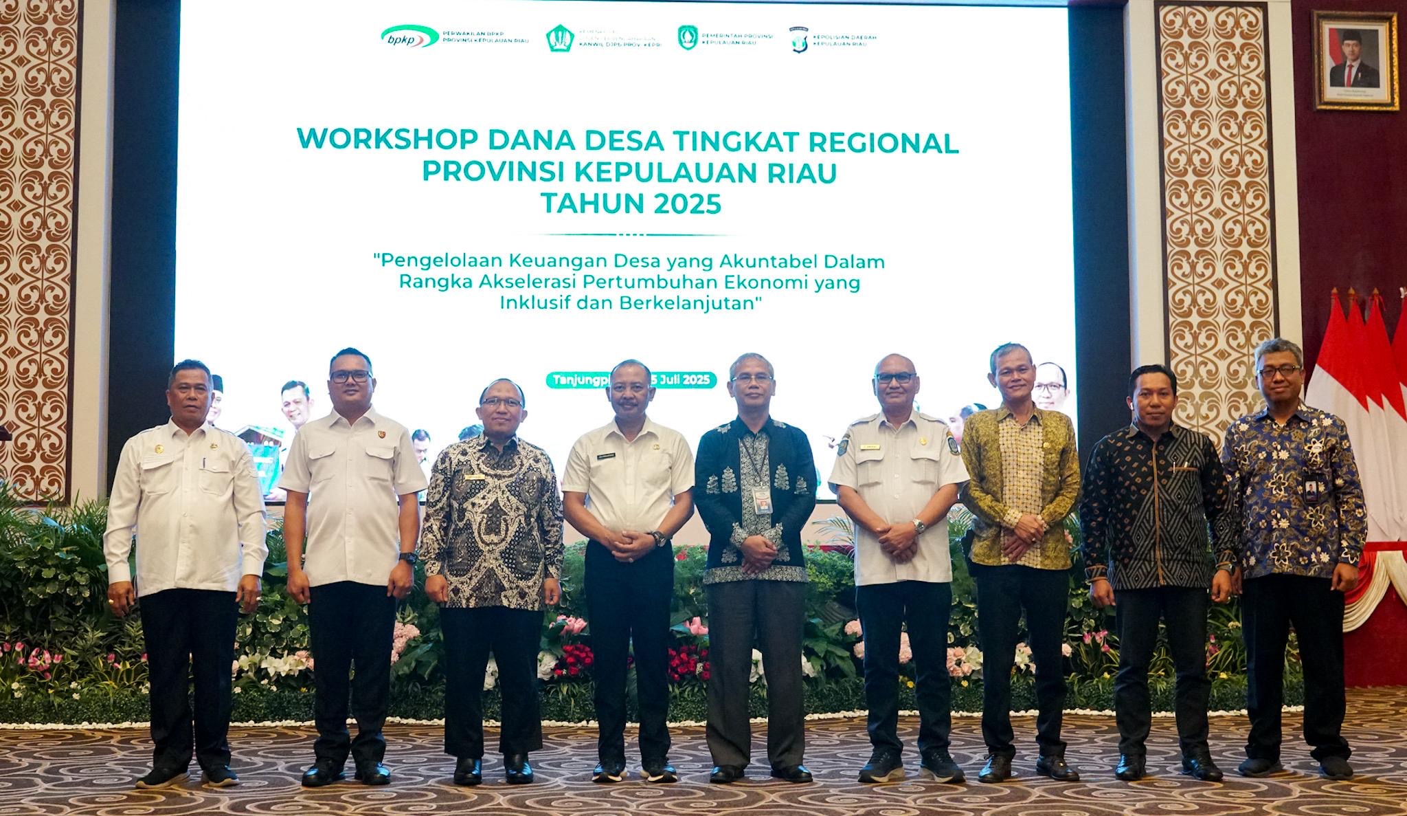 Workshop Evaluasi Keuangan Desa Digelar, Pemprov Kepri Serukan Pengelolaan yang Akuntabel