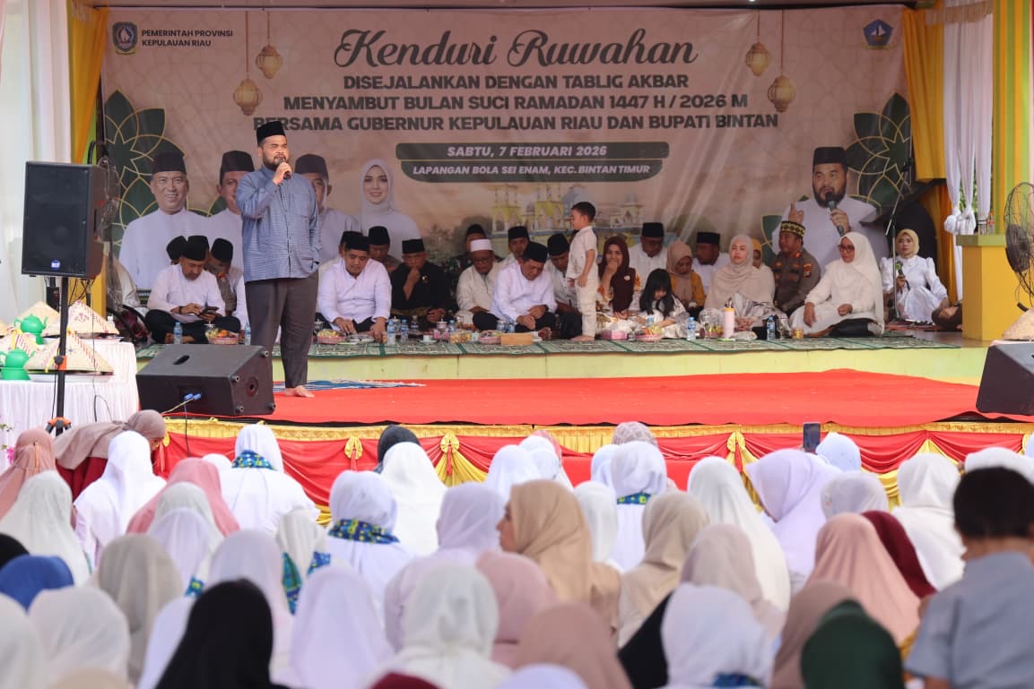 Hadiri Kenduri Ruwahan Bintan, Gubernur Ansar: Perkuat Persatuan dan Keimanan Jelang Ramadan 1447 H