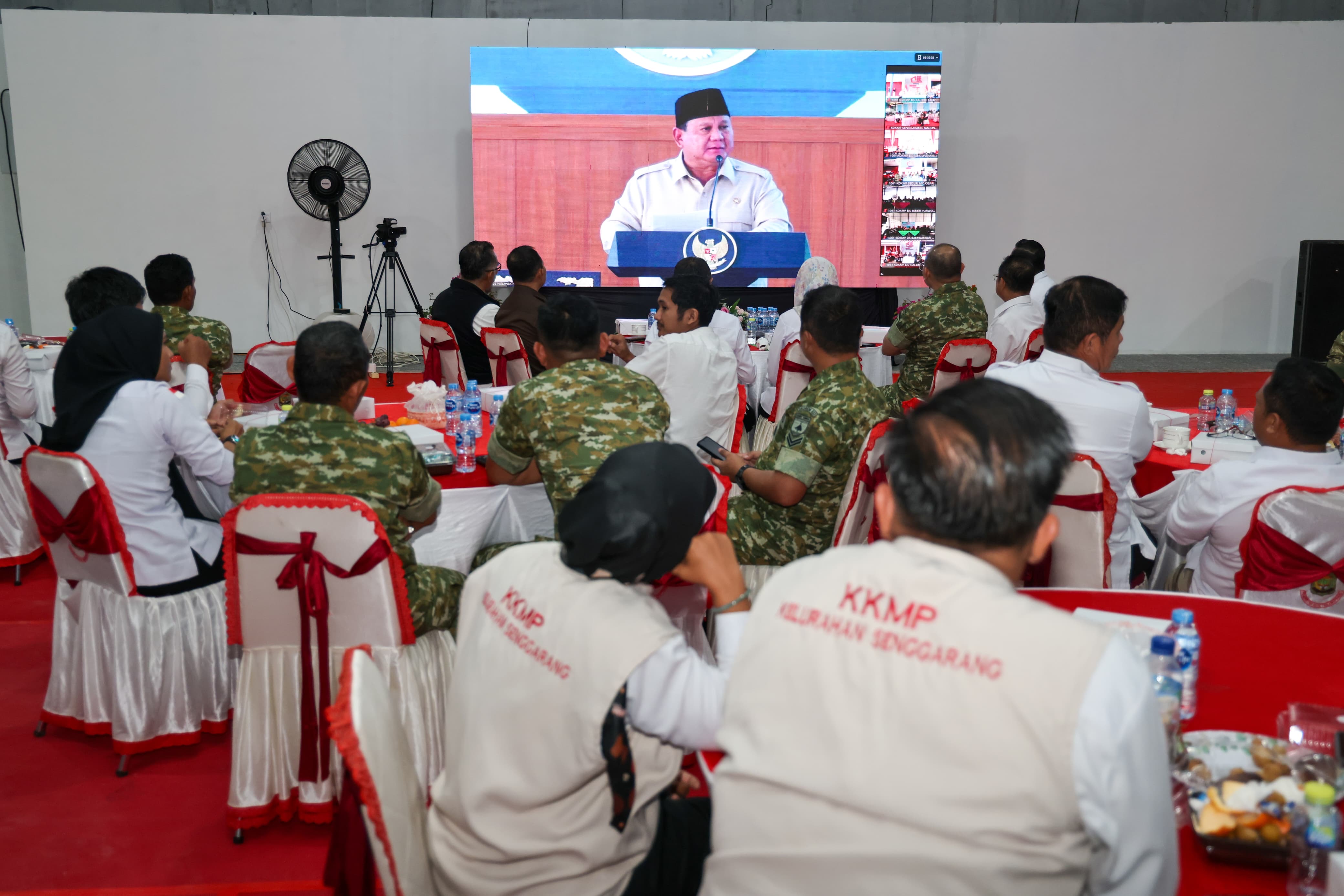 Sekda Kepri Hadiri Peresmian 1.061 Koperasi Desa/Kelurahan Merah Putih