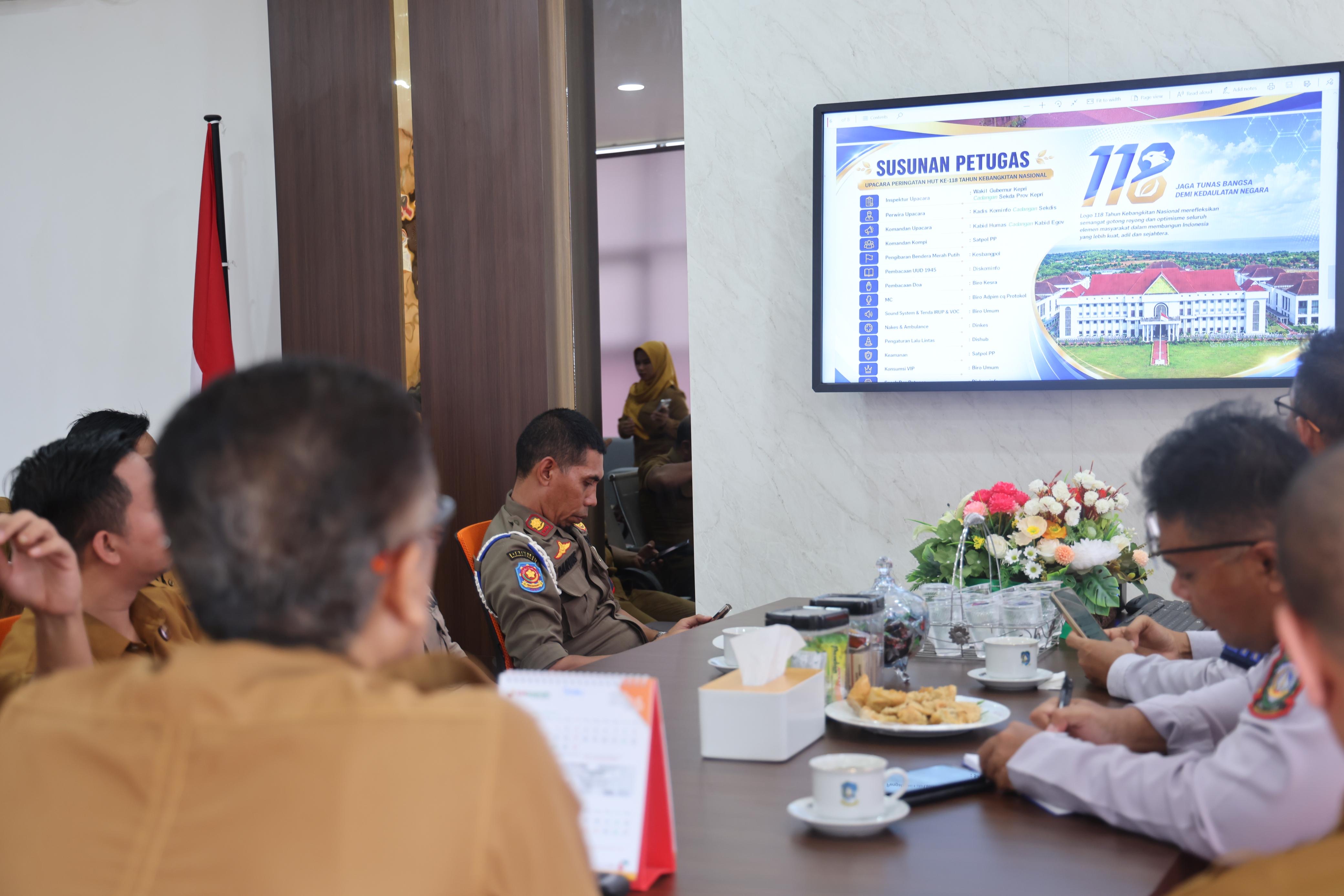 Pemprov Kepri Matangkan Persiapan Upacara Hari Kebangkitan Nasional ke-118 Tahun 2026