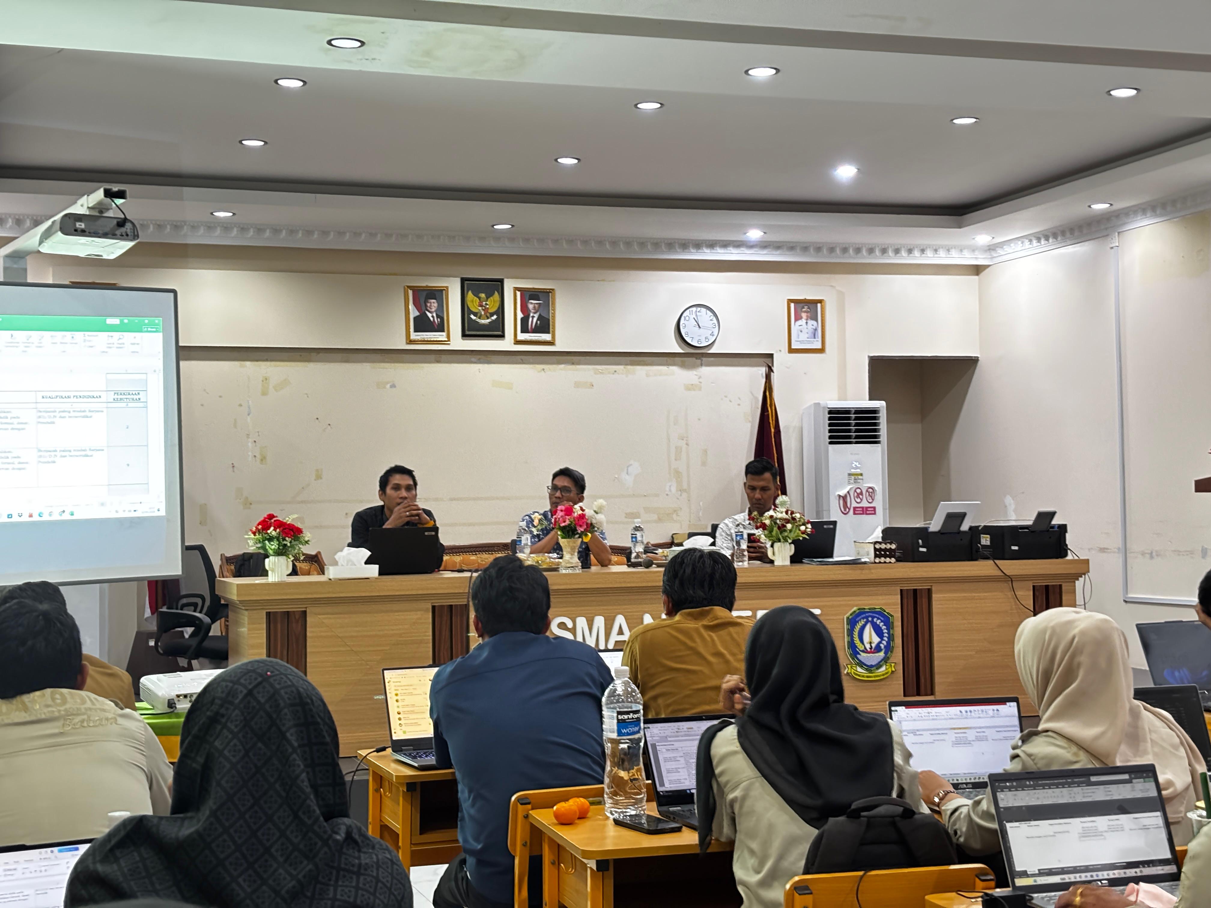 Disdik Kepri Sinkronkan Data Formasi Guru dan Tendik Melalui Aplikasi SIASN 