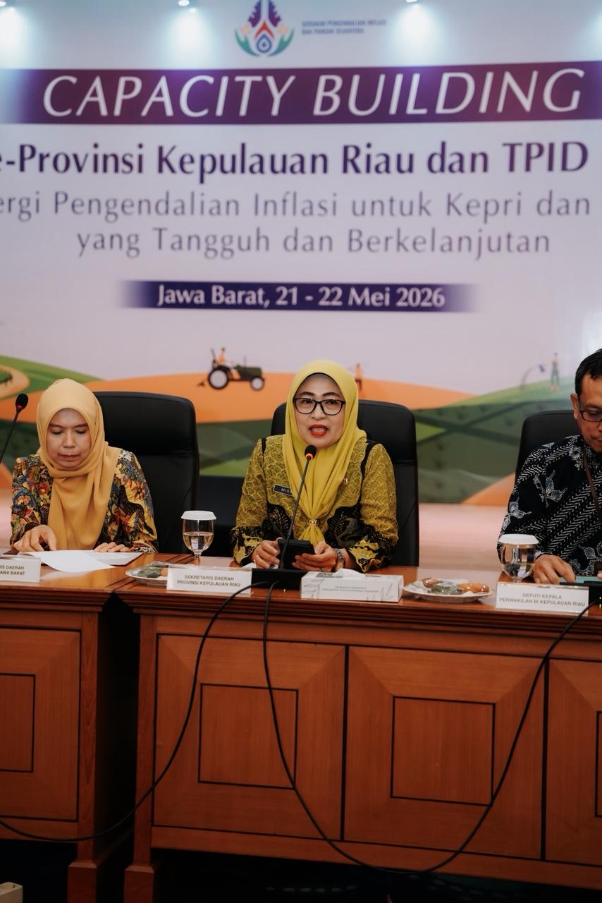 Sekdaprov Misni Hadiri Capacity Building TPID Provinsi Kepri di TPID Provinsi Jawa Barat, Perkuat Strategi Pengendalian Inflasi Daerah