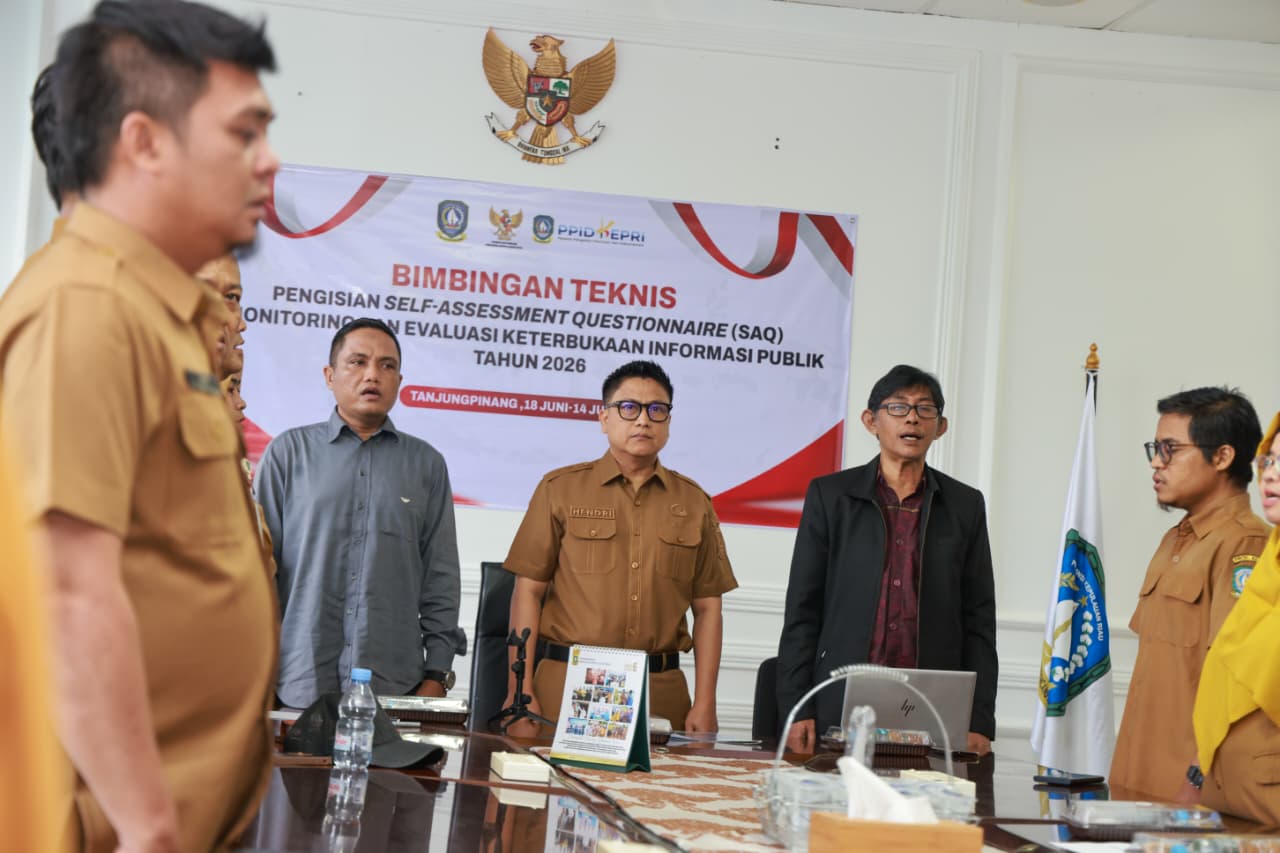 Kadis Kominfo Kepri Buka Bimtek SAQ Monev 2026, Siapkan 43 OPD Raih Predikat Informatif