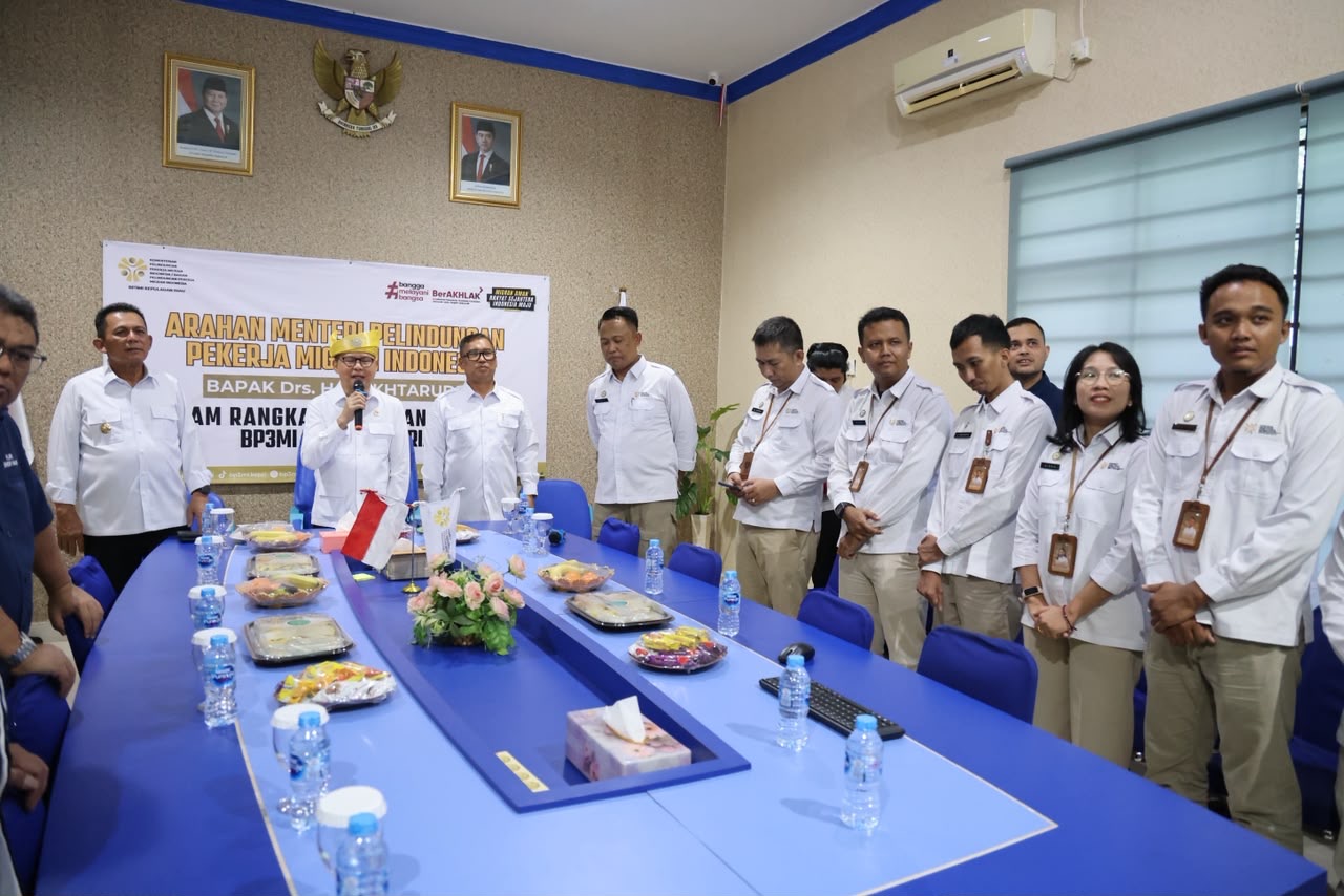 Menteri P2MI Tinjau BP3MI Kepri, Tekankan Pelayanan Prima dan Humanis bagi Pekerja Migran