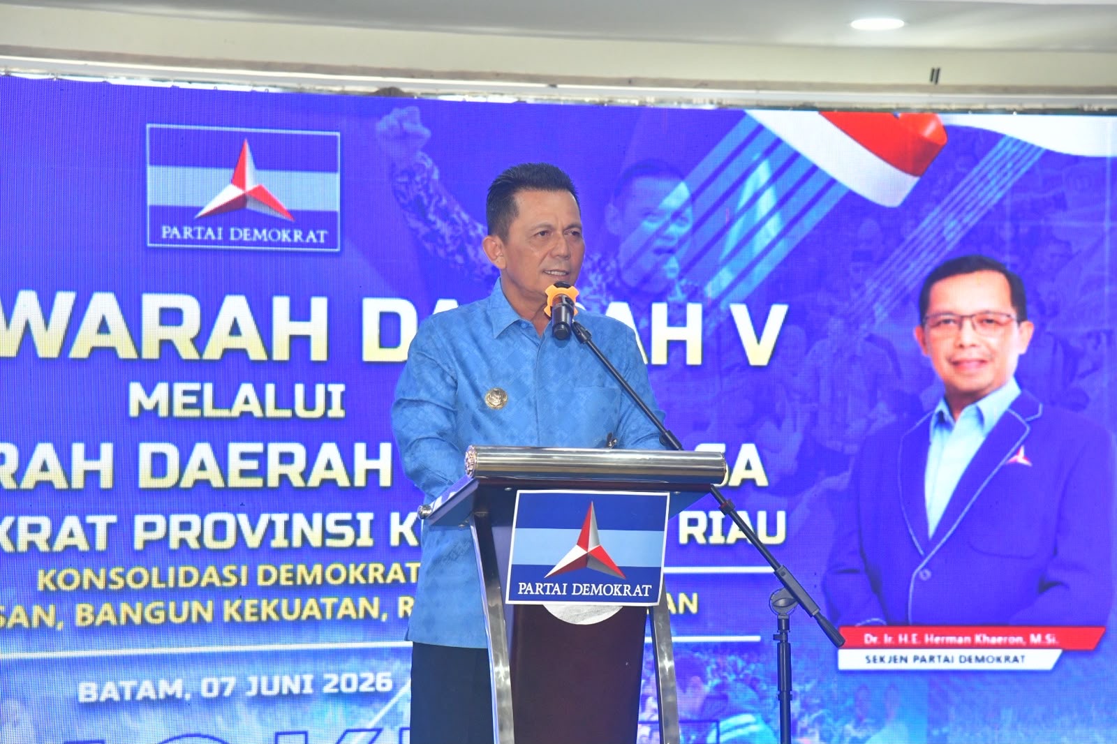 Gubernur Ansar Berharap Partai Demokrat Terus Dukung Pembangunan Kepulauan Riau