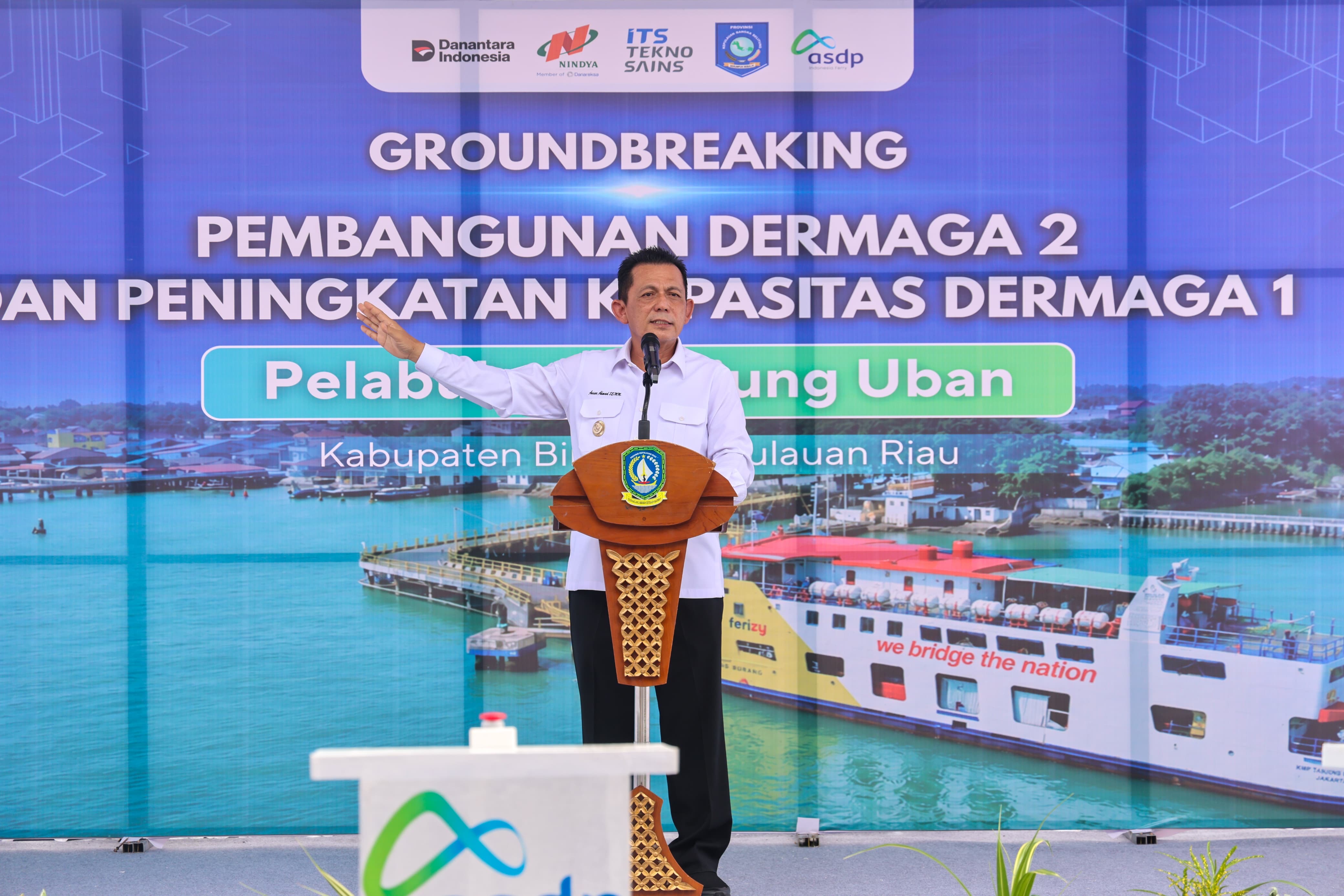 Perkuat Konektivitas, Pembangunan Dermaga II Tanjung Uban Resmi Dimulai