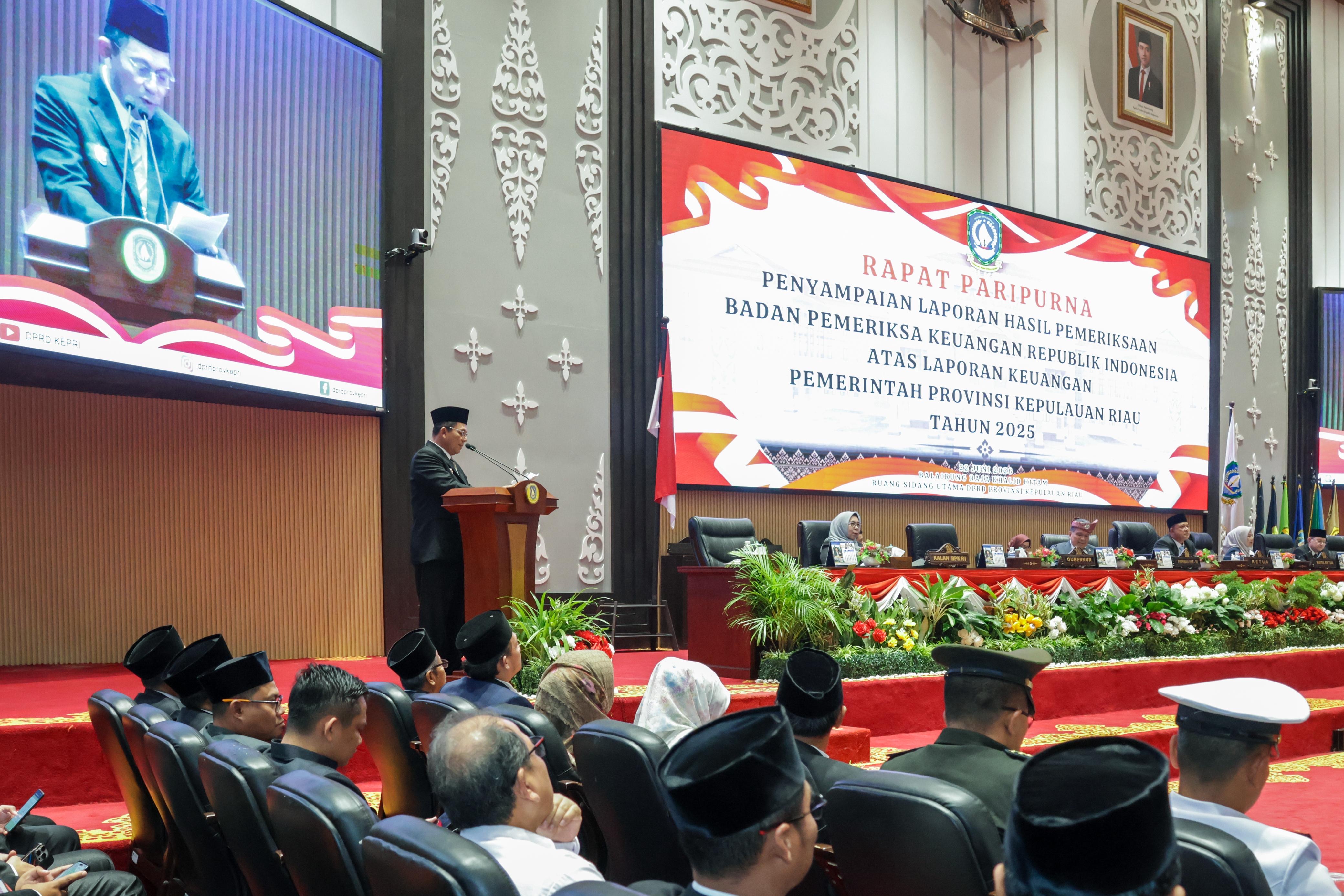 Pemprov Kepri Raih Opini WTP Ke-16 Berturut-turut, Bukti Komitmen Tata Kelola Keuangan yang Akuntabel