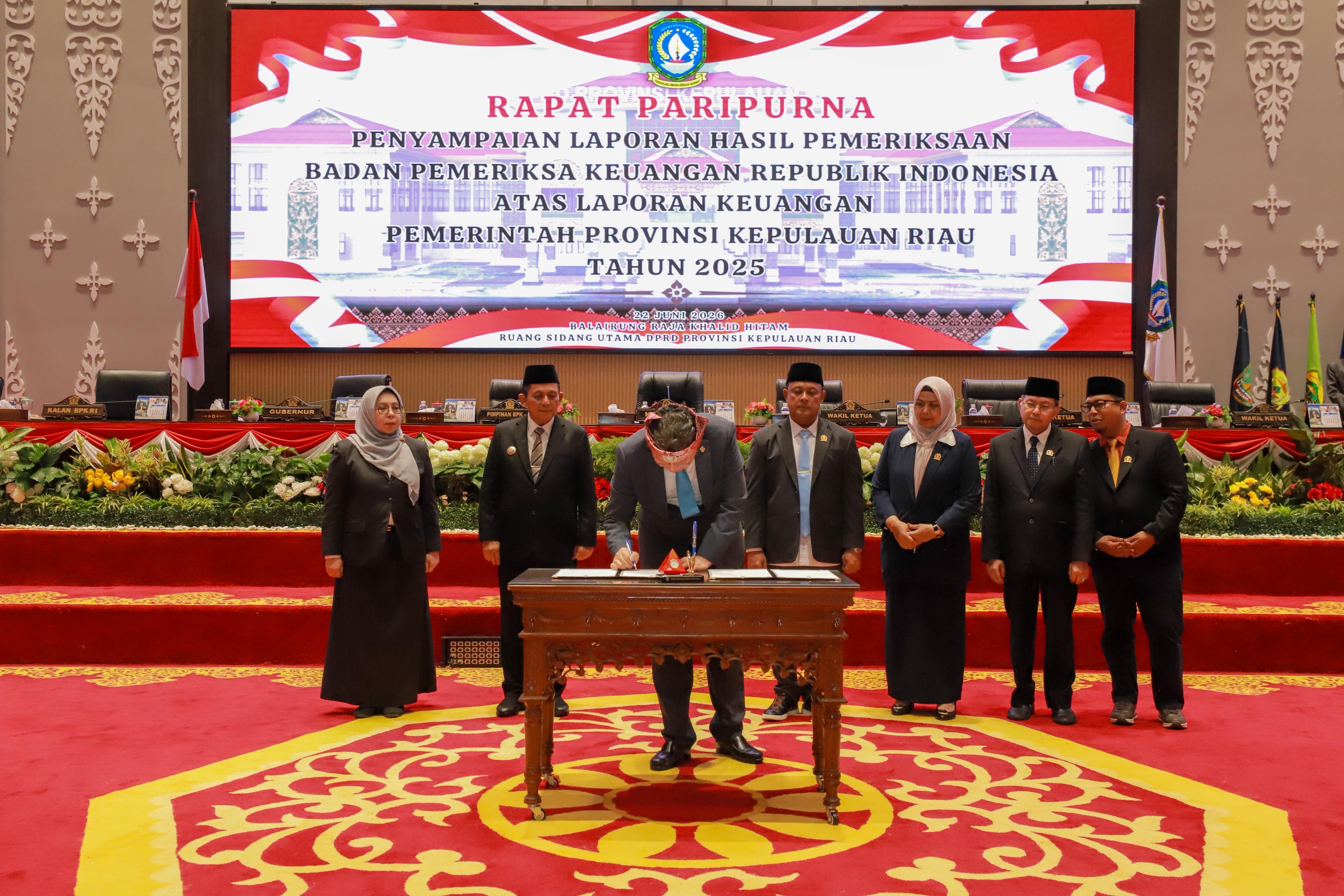Pemprov Kepri Raih Opini WTP Ke-16 Berturut-turut, Bukti Komitmen Tata Kelola Keuangan yang Akuntabel