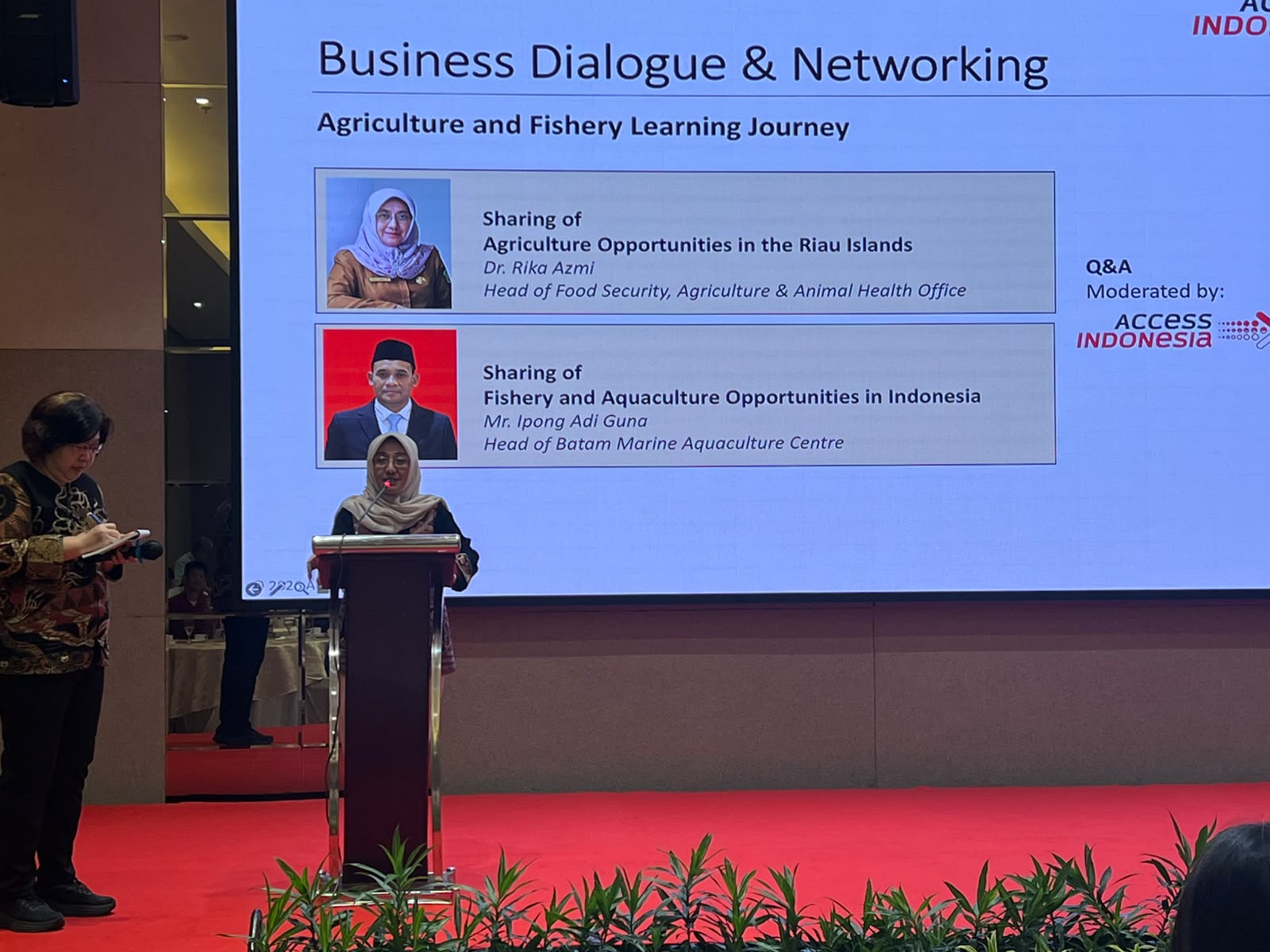 Kepala DKP2KH Kepri Paparkan Potensi Pertanian Kepri di Hadapan Investor Singapura dan Investor Kepri